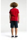 U.S. Polo Assn. Erkek Çocuk Kırmızı Bermuda Takım