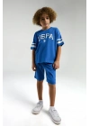 Erkek Çocuk Mavi Bermuda Takım