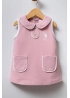 U.S. Polo Assn. Kız Bebek Pembe Elbise