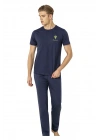 Lisanslı Erkek %100 Pamuklu Kısa Kollu  ve Cepli Yazlık Pijama Takımı