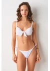 Maya Dolgulu Bikini Tek Üst Beyaz 239101