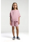 U.S. Polo Assn. Kız Çocuk Pembe Şort Takım