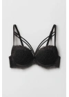 Soft Push Up Kaplı Dantelli Sütyen Takım