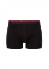 U.S. Polo Assn. 80522 Erkek Baskılı-Bordo-Siyah Modal 3 Lü Boxer