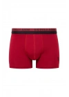U.S. Polo Assn. 80522 Erkek Baskılı-Bordo-Siyah Modal 3 Lü Boxer