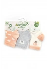 3lü Cloudy Kız Bebek Çorabı 68450