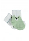 Biorganic Happy Bear 2li Çorap 68413 Yeşil