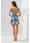 Lena Kruvaze Formlu Şortlu Elbise Mayo DLX-231130