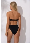 Düğüm Detaylı Yüksek Bel Dolgulu Straplez -urrenn Kapatıcı Hediyeli- 2025 Yeni Sezon Bikini Takımı
