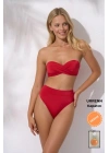 Düğüm Detaylı Yüksek Bel Dolgulu Straplez -Urrenn Kapatıcı - 2025 Yeni Sezon Bikini Takımı