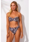 2025 Yaz Yeni Sezon Kaplı Straplez Bikini Takımı