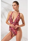 Camila Belden Çapraz Bağlamalı Mayokini Garden DLX-231604