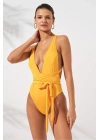 Camila Belden Çapraz Bağlamalı Mayokini Garden DLX-231604