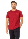 6079 Erkek Kısa Kollu Bisiklet Yaka Pijama Takım-Bordo