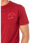 6079 Erkek Kısa Kollu Bisiklet Yaka Pijama Takım-Bordo