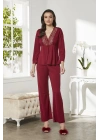 Penye Altılı Gelin Çeyiz Seti - 5045 Bordo