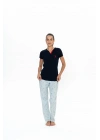 Kadın Lacivert Pijama Takım - 20060