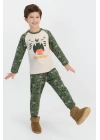 Erkek Çocuk Uzun Kol Roarsome Baskılı Pijama Takımı