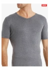 Unisex Termal Tişört 2. Seviye 1263 - Gri Melanj