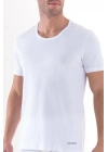 Erkek T Shirt Loose Fit Beyaz Xxl-9217-
