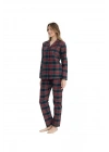 Orijinal Lisanslı Kadın Lacivert Boydan Patlı Pijama Takımı  17130
