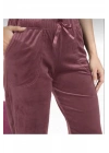 Kadın Soft Cepli Fransız Kadife Tek Alt Pijama