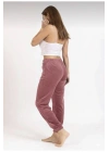 Kadın Soft Cepli Fransız Kadife Tek Alt Pijama