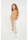 Rolypoly Wild Stylish Camel Kız Çocuk Eşofman Takım