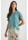Yumuşak dokulu pijama takımı