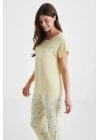Yumuşak dokulu pijama takımı