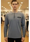 Fit Cotton Düğmeli Yaka Pijama Takımı %100 Saf Pamuk Kumaş
