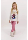 Frozen Lisanslı Follow Your Heart Kremmelanj Kız Çocuk Pijama Takımı