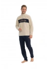 U.S. Polo Assn. Erkek Uzun Kollu Polar İki İplik Eşofman Pijama Takımı S25826