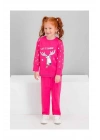 Let it Snow Fuşya Kız Çocuk Pijama Takımı