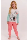 Bugs Bunny Lisanslı Bejmelanj Kız Çocuk Pijama Takımı