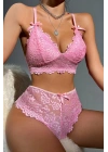 8455 Dantel Bralet Sütyen Takım