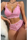 8455 Dantel Bralet Sütyen Takım