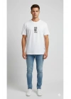 Erkek Beyaz Kısa Kollu Tshirt