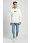 Erkek Beyaz Uzun Kollu Sweatshirt