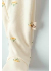Organik Lotus Desenli Unisex Bebek Tulum