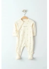 Organik Lotus Desenli Unisex Bebek Tulum