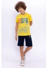 U.s. Polo Assn Basic Sarı Erkek Çocuk Bermuda Takım