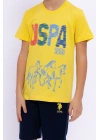 U.s. Polo Assn Basic Sarı Erkek Çocuk Bermuda Takım
