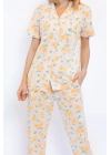 Lemons Kremmelanj Slim Fit Gömlek Pijama Takımı