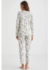 Yumuşak doukulu pijama takımı