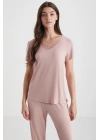 Yumuşak dokulu pijama takımı