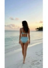Bonie Dolgulu Straplez Yüksek Bel Bikini Takım