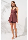 Lisa Şortlu V Yaka Tankini Toffee 231500