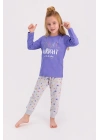 Rolypoly Shine Bright Like The Stars Indigo Kız Çocuk Pijama Takımı