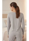 Gri Kadın Pijama Takım